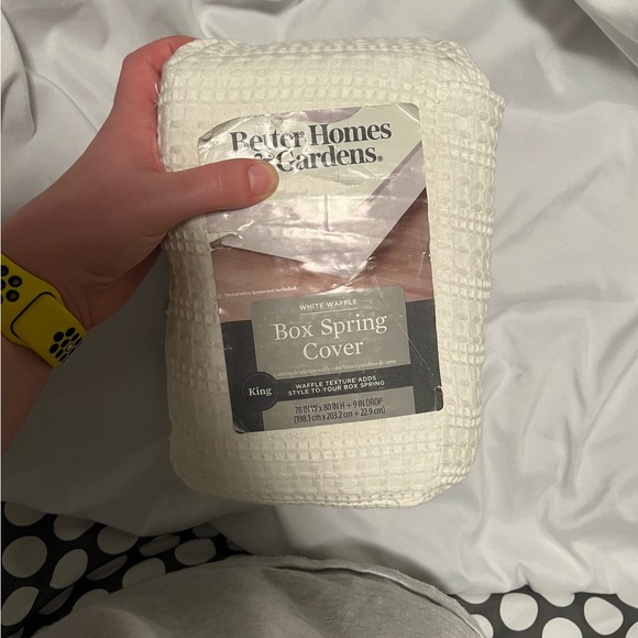 Better Homes And Gardens Bedding Better Homes Gardens White Waffle Box Spring Bed Skirt King